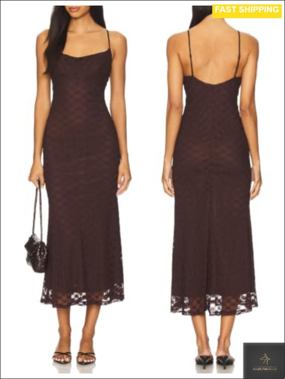 Women Spaghetti Strap Lace Mesh Maxi Dress Backless Mermaid Wedding Dress